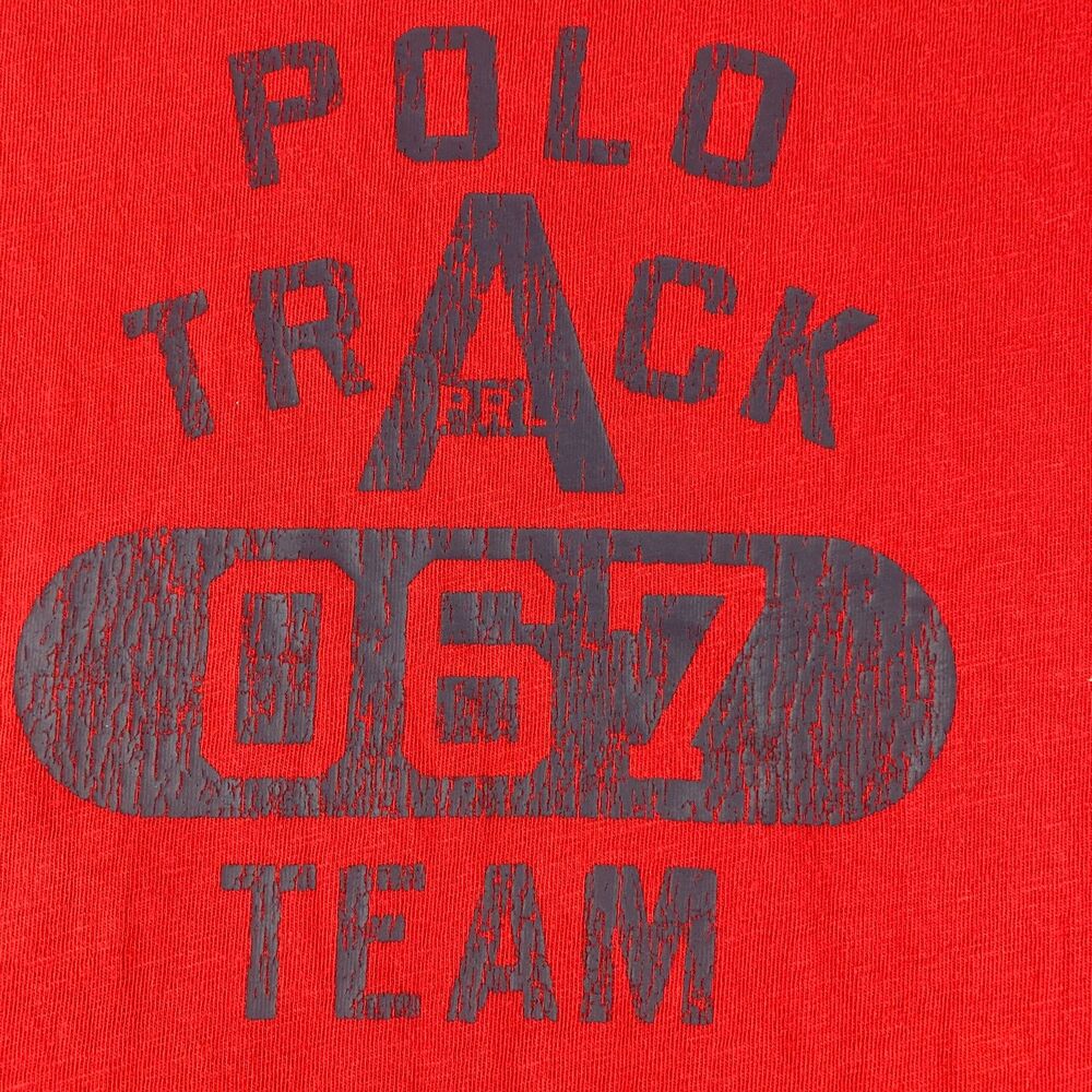 Polo Ralph Lauren T Shirt Men's 4XLT Red Track 067 Team Big Tall Classic Fit